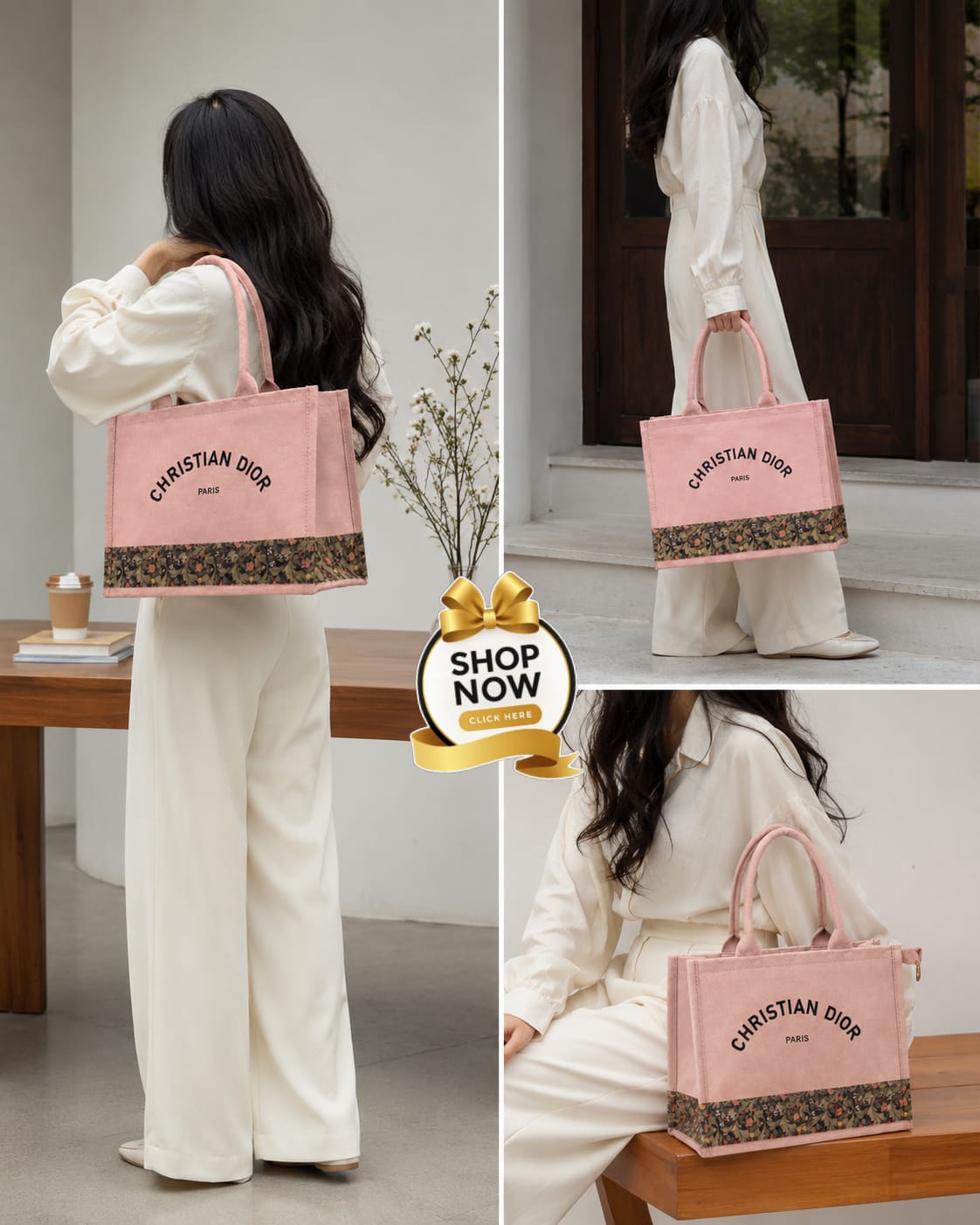 Stylish Canvas Tote Bags Collection Set